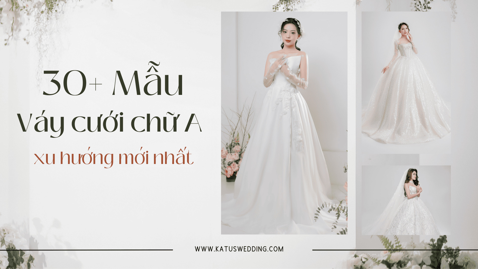 Mẫu váy cưới chữ A