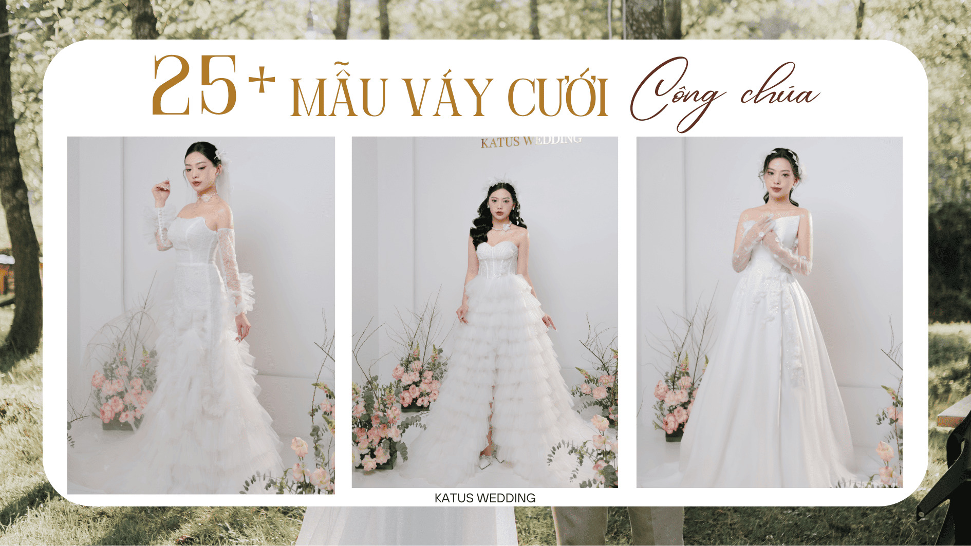 Mẫu váy cưới công chúa